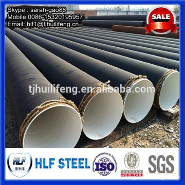 Bitumen coating Spiral welded steel pipe for structure project